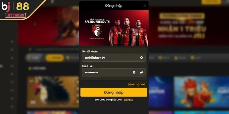 Các bước đăng nhập BJ88 cụ thể cho anh em mới 