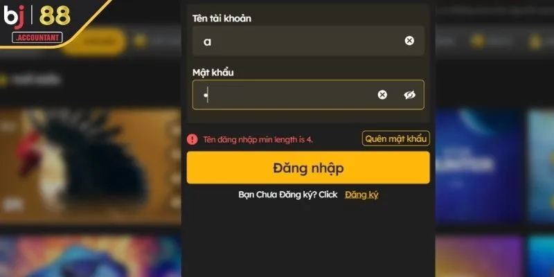 Một số vấn đề hay gặp về việc log in 